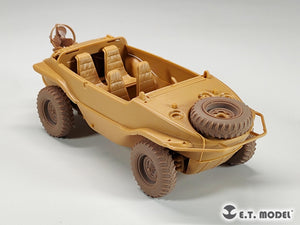 ET Model P35-136 Schwimmwagen allemand Type 166 de la Seconde Guerre mondiale, roues affaissées, largeur large, pour kit TAMIYA 1/35 – image 9