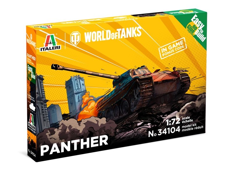 Italeri 34104 PANTHER - WoT - Maquette facile à monter au 1/72