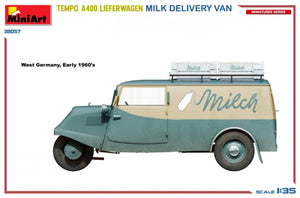 MiniArt 38057 TEMPO A400 LIEFERWAGEN. FOURgon DE LIVRAISON DE LAIT 1/35 – Bild 7