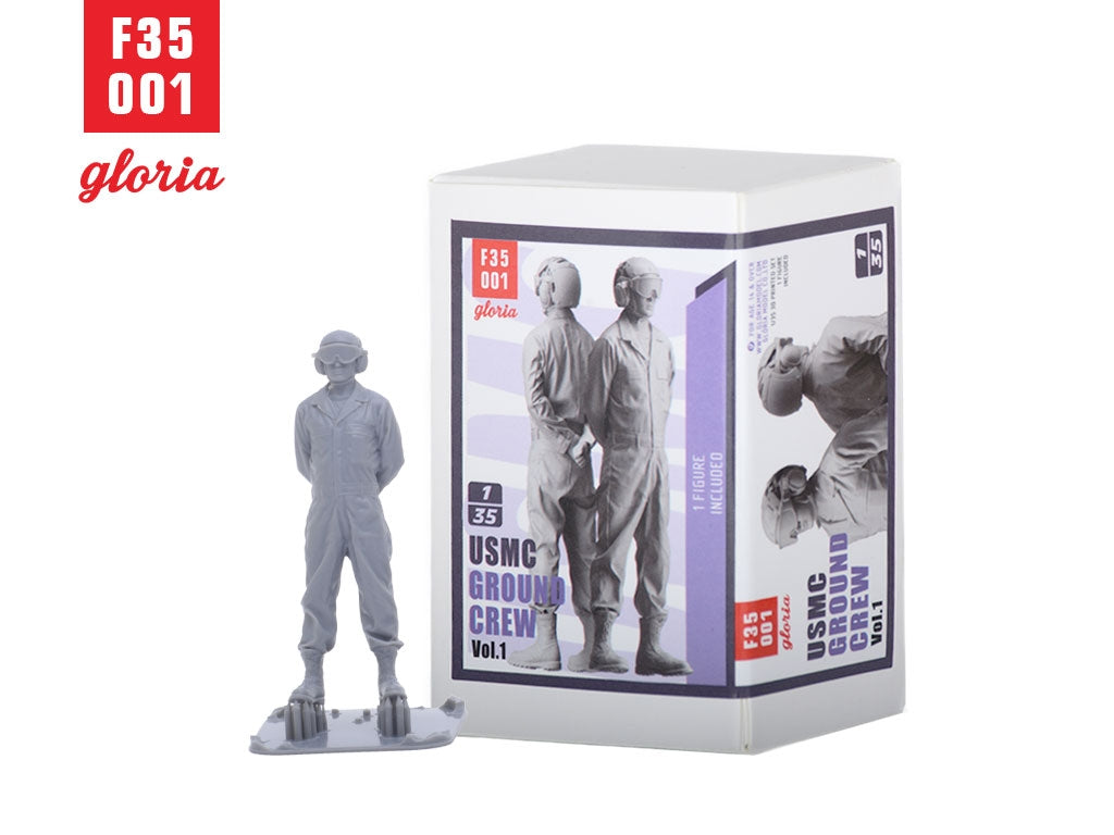 Figurines imprimées en 3D à l&amp;#39;échelle 1/35 de l&amp;#39;équipe au sol Gloria F35001 USMC Type 1 – immagine 4