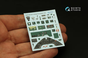 Intérieur coloré imprimé en 3D sur papier décalcomanie pour F4F-3 Wildcat (Trumpeter) de Quinta Studio QD32186, échelle 1/32  – image 4