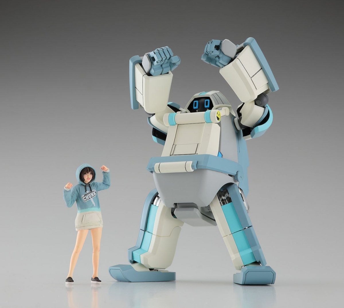 Hasegawa 64793 Creator Works MechatroChunk 02 « Gris Menthe » et figurine de soutien 1/35 – image 4