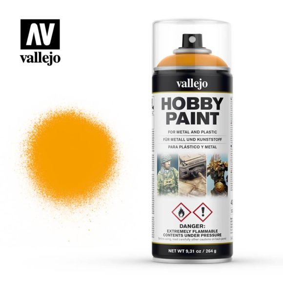 Vallejo 28018 AFV Fantasy Color Jaune Soleil en spray 400 ml.
