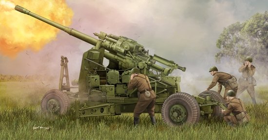 Trumpeter 02349 Soviet 100mm Air Defense Gun KS-19M2 1/35