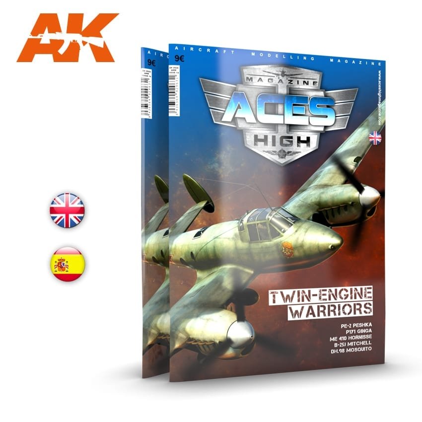 AK Interactive AK2929 ACES HIGH 14 : GUERRIERS À DEUX MOTEURS (Anglais)