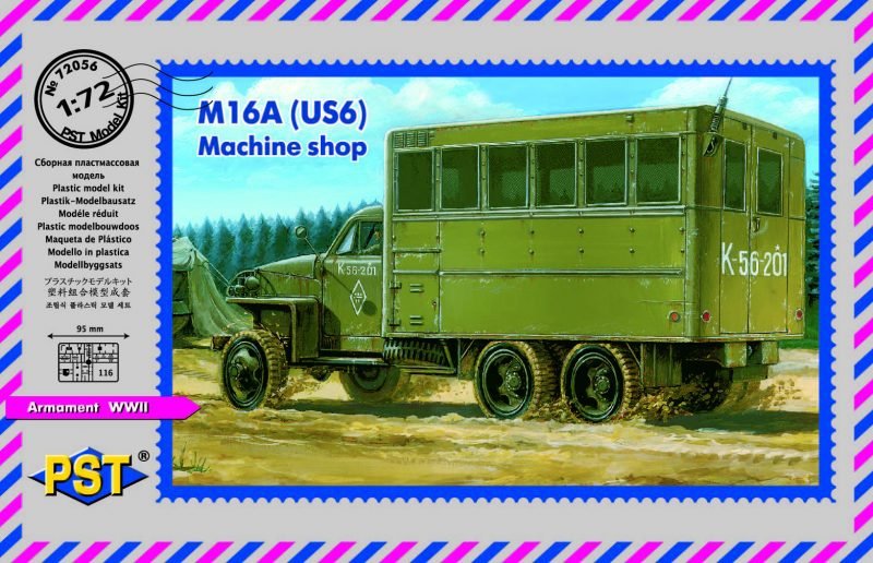 Camion d&amp;#39;atelier PST 72056 M16A (US6) 1/72
