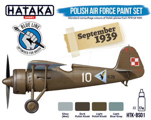 Hataka HTK-BS01 BLUE LINE – Coffret de peinture pour l&amp;#39;armée de l&amp;#39;air polonaise (4 x 17 ml) – image 2