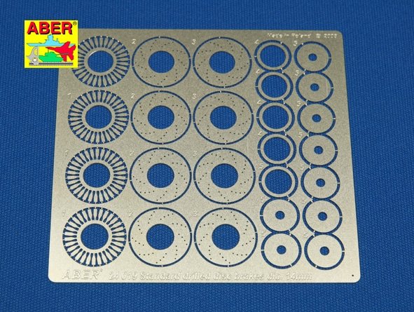 Disques de frein percés standard Aber 24019, diamètre 14 mm (1/24)