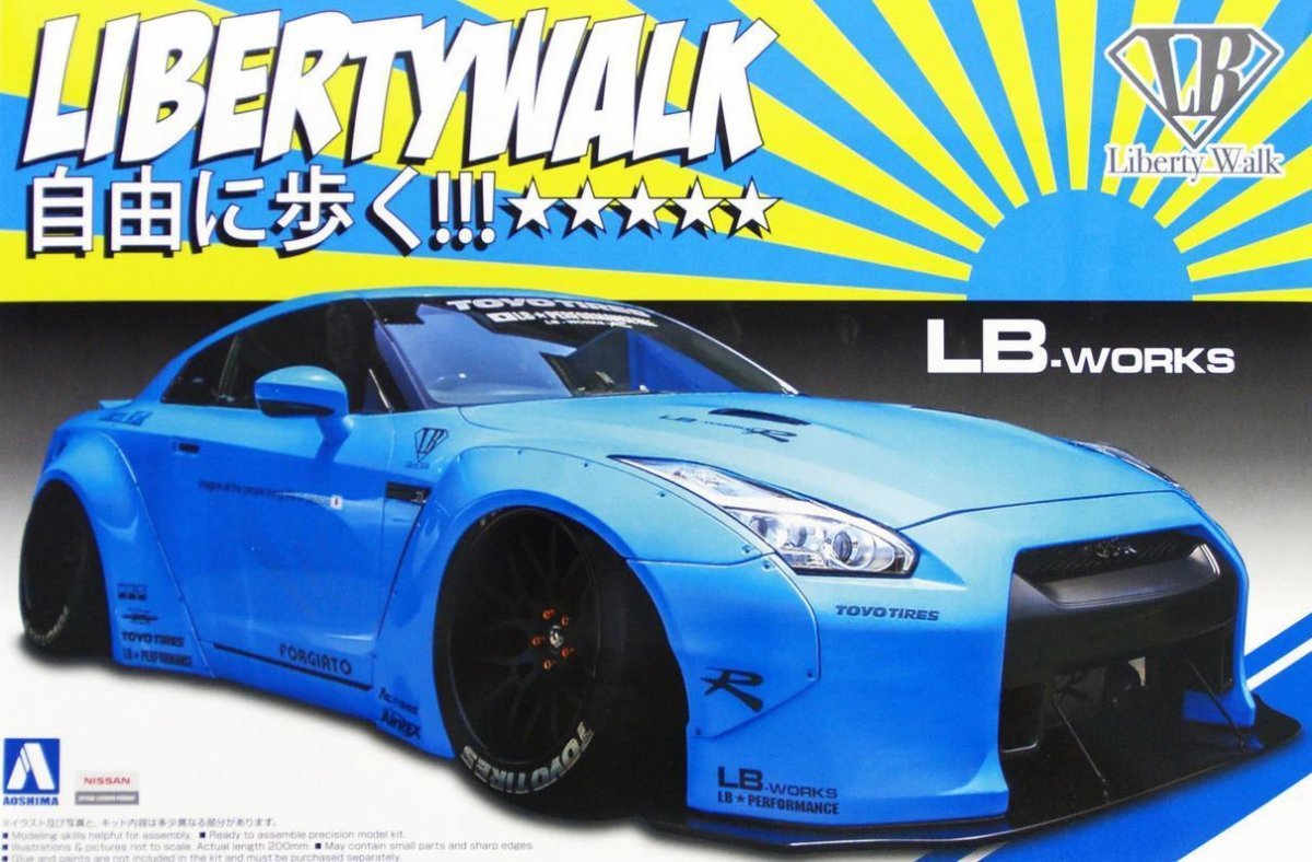 Aoshima 05402 Nissan LB Works R35 GT-R Ver1 1/24