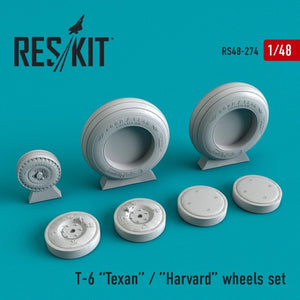 RESKIT RS48-0274 Jeu de roues Texan T-6 1/48