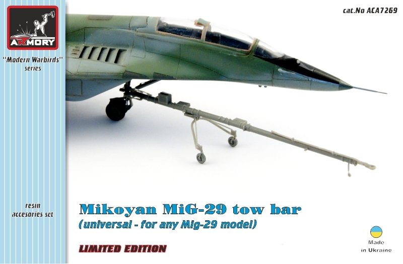 Armory Models ACA7269 Mikoyan MiG-29 Fulcrum – barre de remorquage d'aérodrome 1/72