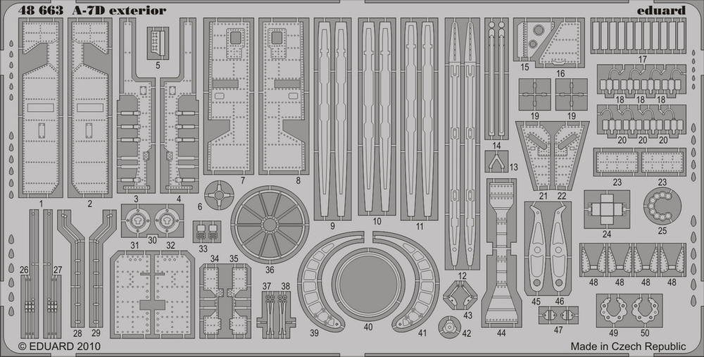 Eduard 48663 A-7D extérieur 1/48 Hobby Boss
