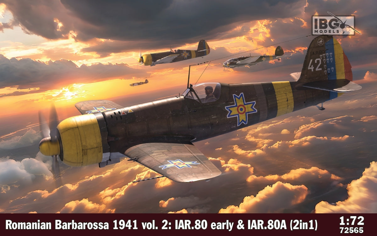 IBG 72565 Romanian Barbarossa 1941 vol.2: IAR.80 early and IAR.80A (2in1) 1/72