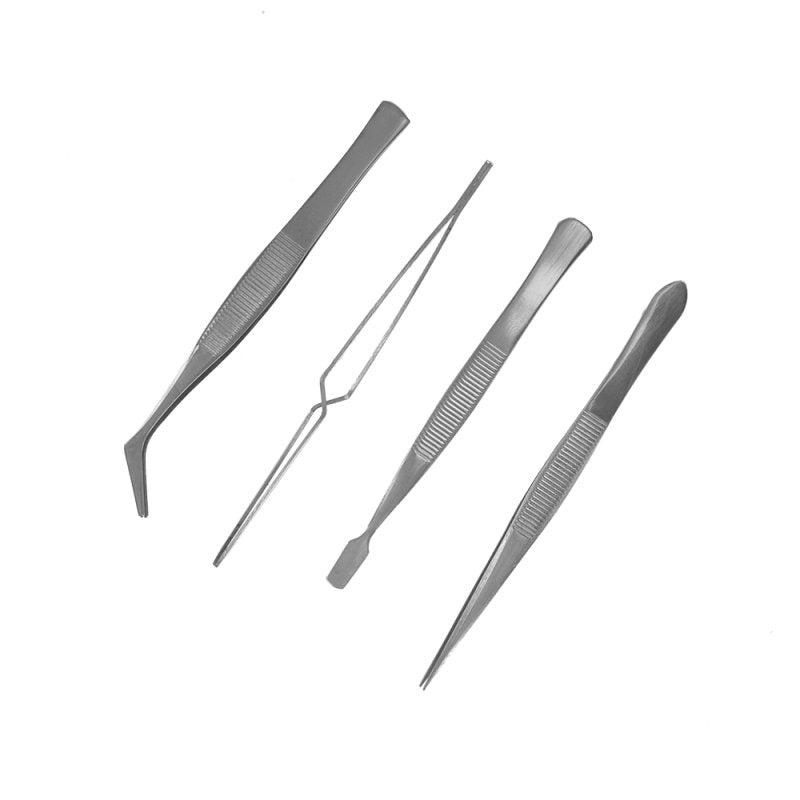 Ensemble de 4 pinces à épiler en acier inoxydable Modelcraft PTW5000