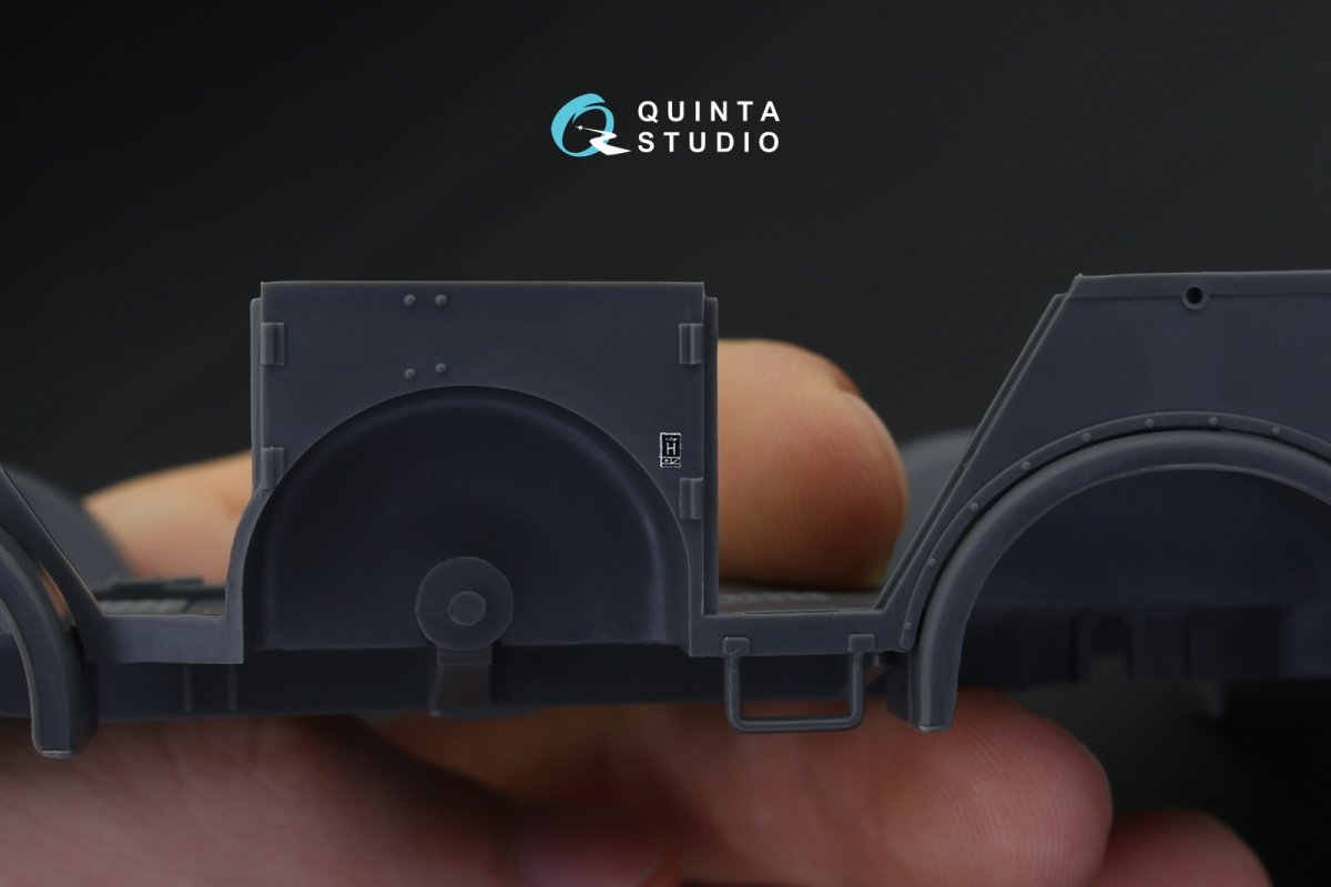 Intérieur imprimé en 3D et coloré sur papier décalcomanie Quinta Studio QD35027 Horch 4X4 type 1a (pour kit Tamiya) 1/35 – image 6