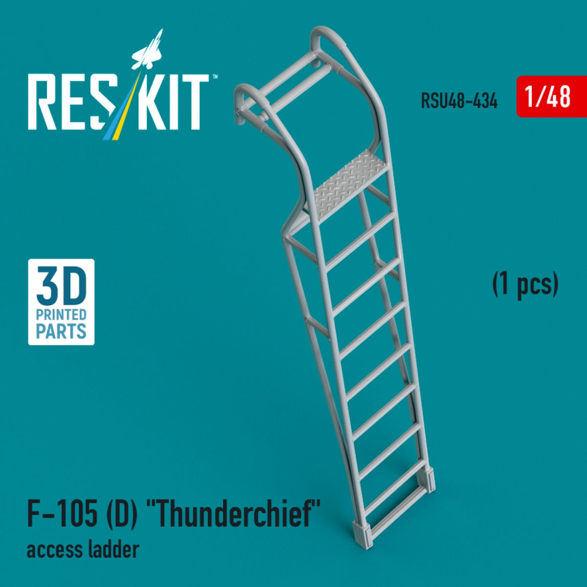 Échelle d&amp;#39;accès RESKIT RSU48-0434 F-105D « Thunderchief » (1 pièce) (Imprimée en 3D) 1/48 – immagine 2