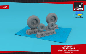 Armory Models AW48505 PZL W-3 Roues Sokół avec pneus lestés 1/48