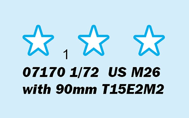 Trumpeter 07170 US M26 avec canon de 90 mm T15E2M2 (1/72) – image 7