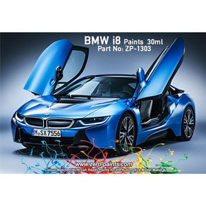 Peinture Zero Paints ZP-1303-IR-SIL Argent ionique avec reflets bleu BMW i 30 ml  – image 2