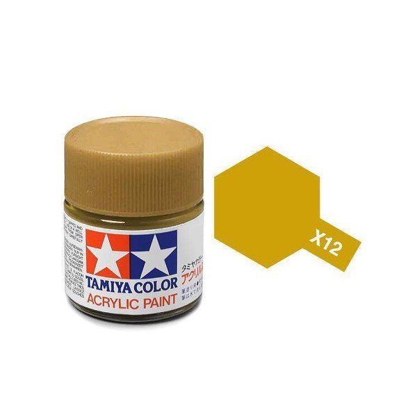Tamiya 81012 Acryl X-12 Feuille d'or 23 ml