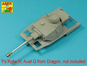 Canon Aber 35L-068N de 75 mm KwK40L/43 avec frein de bouche ancien pour chars allemands Panzer IV Ausf.G à l&amp;#39;échelle 1/35 – imagen 4
