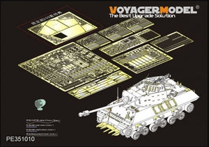 Maquette Voyager PE351010 Chasseur de chars américain M10 IIC Achilles de la Seconde Guerre mondiale, Tamiya 35366, échelle 1/35