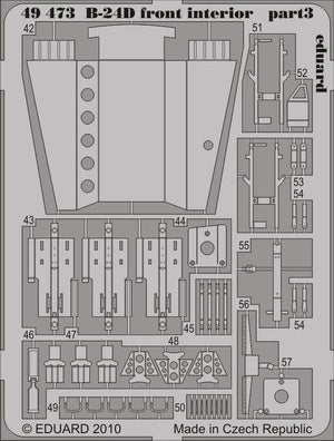 Intérieur avant du B-24D Eduard 49473, échelle 1/48, Revell Academy – image 2