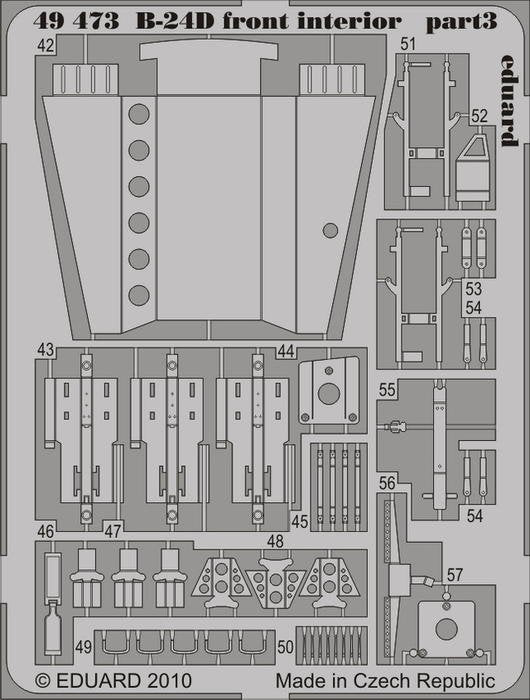 Intérieur avant du B-24D Eduard 49473, échelle 1/48, Revell Academy – image 2