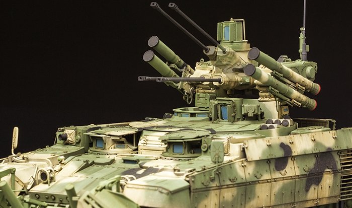 Meng Modèle TS-010 VÉHICULE DE COMBAT D&amp;#39;APPUI FEU TERMINATOR RUSSE BMPT avec KMT-8 (1/35) – image 11