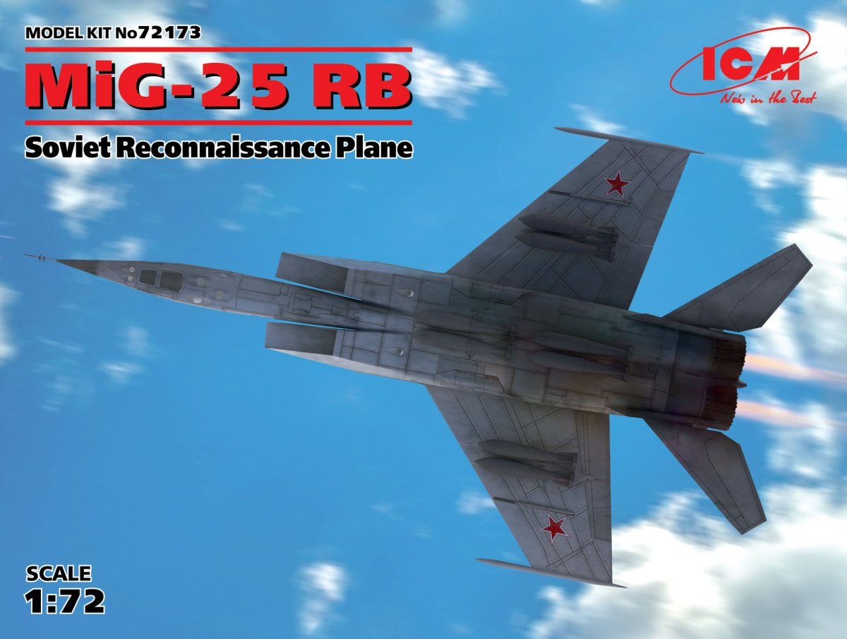 ICM 72173 MiG-25 RB, avion de reconnaissance soviétique au 1/72