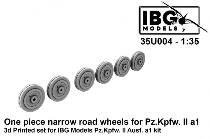 IBG 35U004 One piece narrow road wheels for Pz.Kpfw. II Ausf. a1 1/35