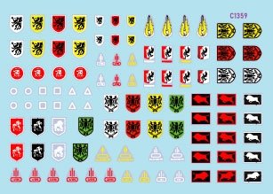 Star Decals 35-C1359 StuG-Abt 1 Insignes génériques et marquages ​​d&amp;#39;unité pour les unités Sturmgeschûtz 1/35 – immagine 2