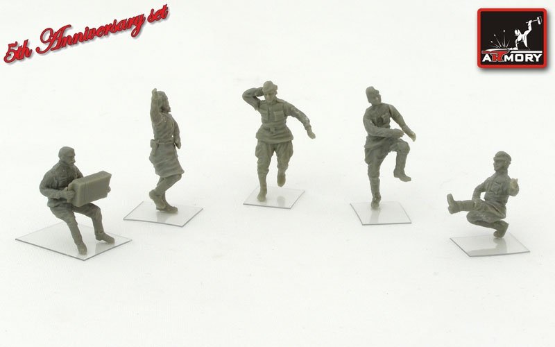 Armory Models F7221 Soldats soviétiques à une fête 1/72