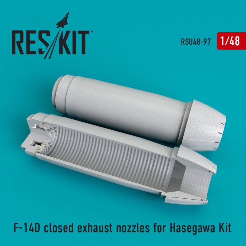 RESKIT RSU48-0097 Buses d'échappement fermées pour F-14 D (kit Hasegawa 1/48)