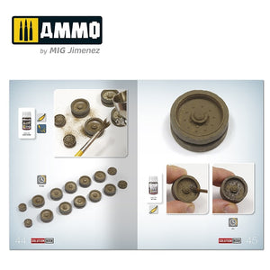 AMMO de Mig Jimenez 6603 SOLUTION BOOK 20 - Comment peindre les véhicules d&amp;#39;hiver soviétiques de la Seconde Guerre mondiale (anglais, espagnol, français, allemand) – immagine 8