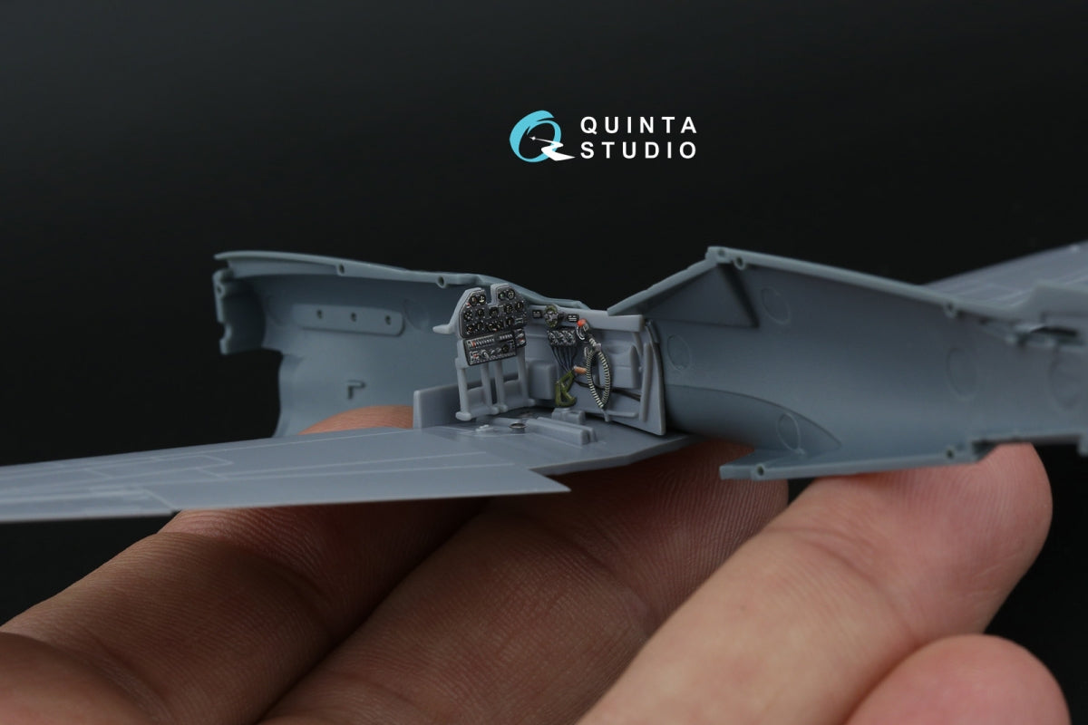 Intérieur imprimé en 3D et coloré sur papier décalcomanie Quinta Studio QD72216 P-40N Warhawk (Special Hobby) 1/72  – Bild 6