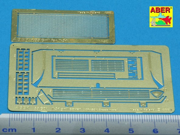 Grilles de protection Aber 35G07 pour char russe T-34 (1/35) – image 2