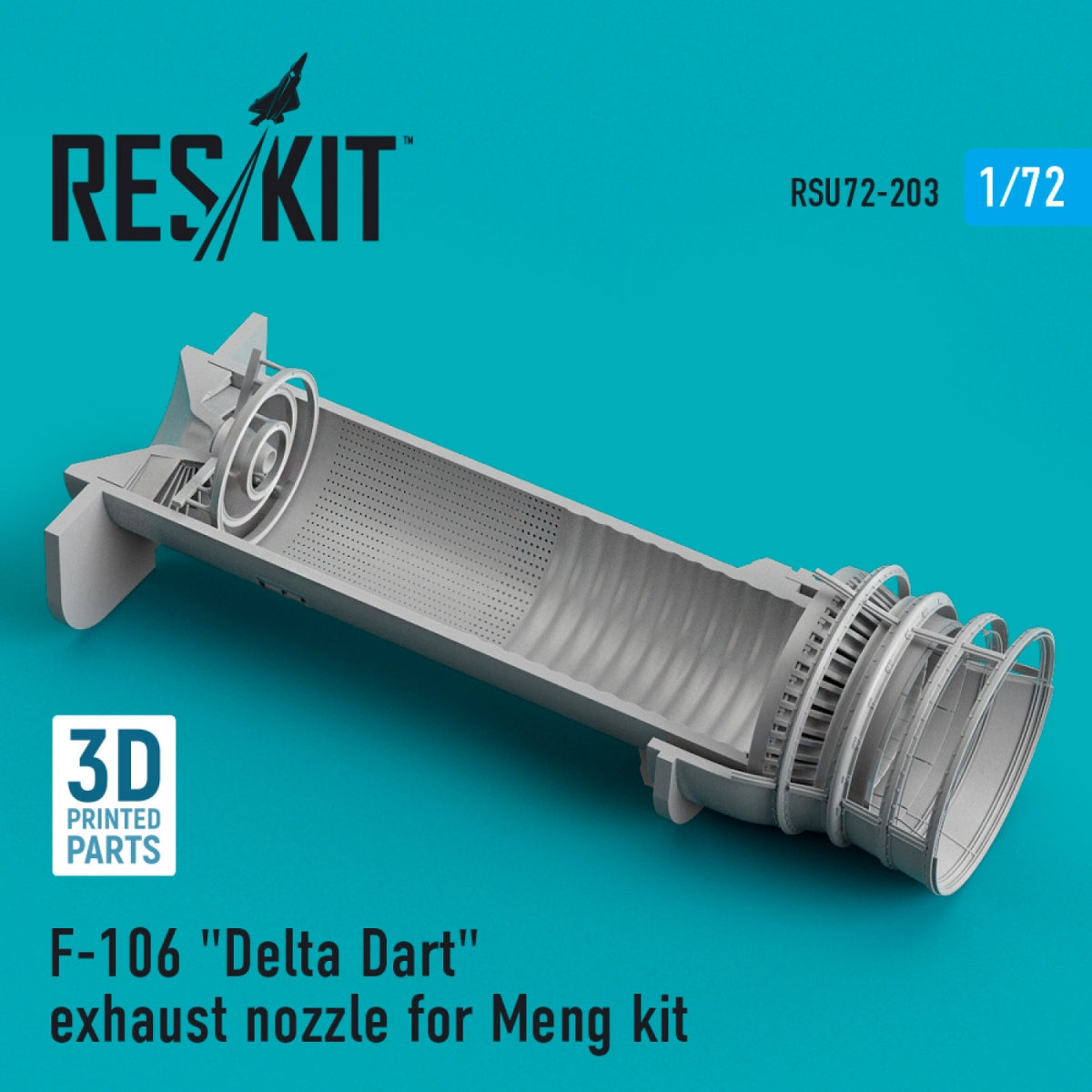 RESKIT RSU72-0203 Buse d&amp;#39;échappement F-106 « DELTA DART » pour maquette MENG (impression 3D) 1/72 – Bild 2