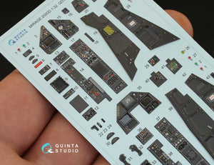 Quinta Studio QD32012 Mirage 2000D 3D-Printed &amp;amp; coloured Interior on decal paper (for Kitty Hawk kit) 1/32 – zdjęcie 6