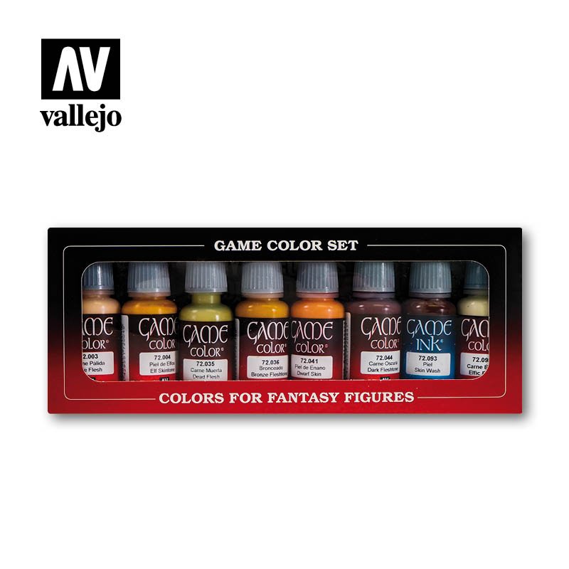 Vallejo 72295 Coffret de 8 teintes de peau (8 x 17 ml)