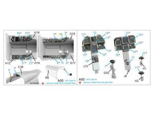 Intérieur imprimé en 3D et coloré sur papier décalcomanie Quinta Studio QDS-48374 F/A-18F (version initiale) (petite version) 1/48  – immagine 2