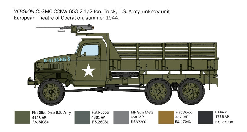 Italeri 6271 Camion GMC 2 1/2 tonnes 6x6 « 80e anniversaire du Débarquement » 1/35 – immagine 5