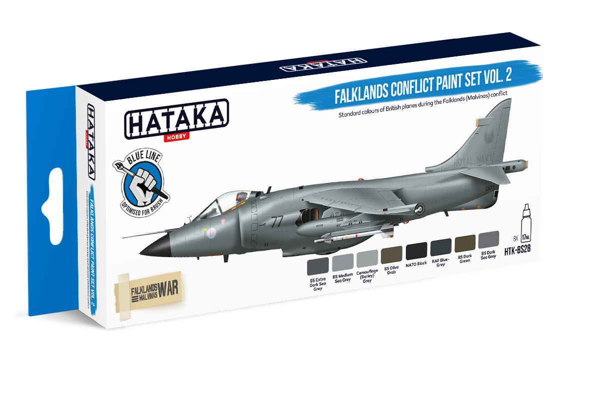 Coffret de peinture Hataka Hobby HTK-BS28 Conflit des Malouines Vol. 2 (8 x 17 ml) – imagen 2