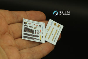 Intérieur coloré imprimé en 3D sur papier décalcomanie Quinta Studio QD48300 Me 262 HGIII (Amusing Hobby) 1/48 – image 3