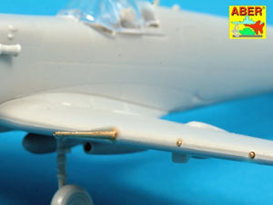 Aber A72 009 B wing (2 variantes) armement pour chasseur britannique Spitfire Mk.I à V ; Hispano 20 mm x 2 (2 variantes) ; Browning .30 pointes x 4 (1/72) – immagine 3