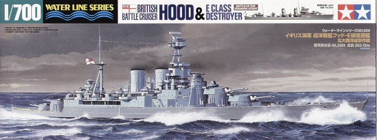 Tamiya 77527 Croiseur de bataille britannique Hood 1/700