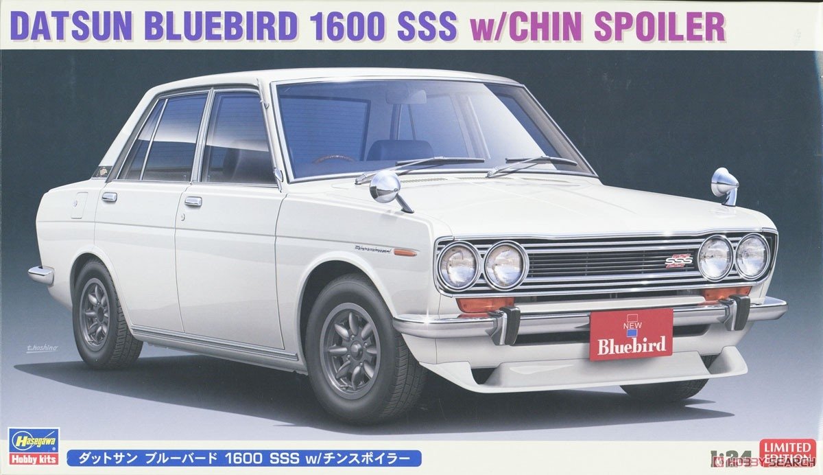 Hasegawa 20468 Datsun Bluebird 1600 SSS avec aileron avant, échelle 1/24