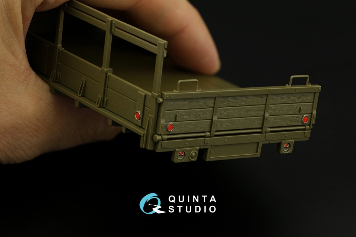 Intérieur imprimé en 3D et coloré sur papier décalcomanie (Tamiya) Quinta Studio QD35052 GMC CCKW 353 (cabine ouverte) 1/35 – immagine 4
