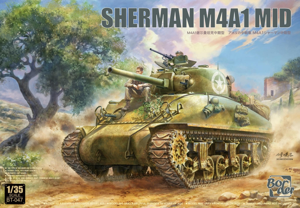 Maquette Border BT-047 Sherman M4A1 Mid 1/35