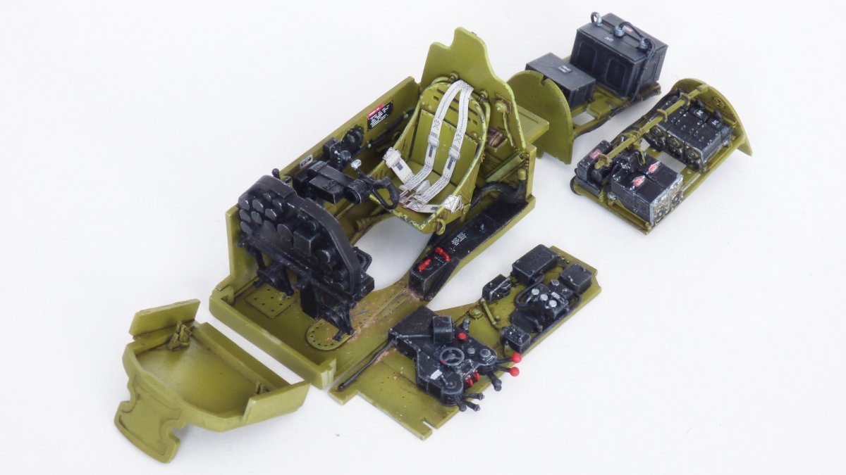 Maquette Eduard 648812 P-38J cockpit (impression Tamiya 1/48) – Bild 13